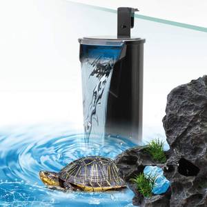 lot 4420 image: Senzeal Aquarium Turtle Filter Quiet Low Water Level Filter Pump 5W 400LH Internal Fish Tank Filter for Fish Tank Turtle Tank