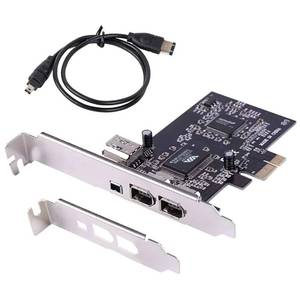 lot 4441 image: ELIATER PCIe Firewire Card for Windows 10, IEEE 1394A PCI Express Controller 4 Ports(3 x 6 Pin and 1 x 4 Pin), 1394a Firewire 400 Adapter for Windows 78Mac OS with Low Profile Bracket and Cable