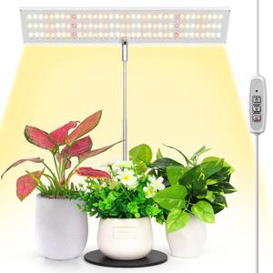 lot 4448 image: LORDEM Grow Light, Full Spectrum LED Plant Light for Indoor Plants, Height Adjustable Growing Lamp with Auto OnOff Timer 4H8H12H, 4 Dimmable Brightness, Ideal for Home Desk Plant Lighting