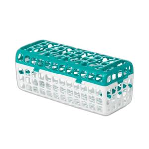 lot 4460 image: OXO Tot Dishwasher Basket for Bottle Parts & Accessories, Teal