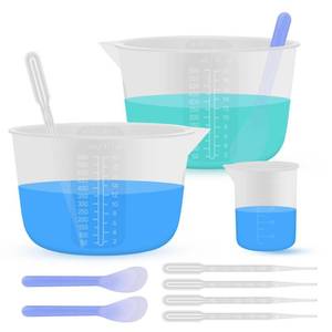 lot 4468 image: SWIGRANCE Silicone Resin Mixing Measuring Bowls 2Pcs 600ml20oz for Resin Supplies, Thickened Reusable Silicone Bowl Cups for Epoxy Mixing, with Stir Sticks, Jewelry Making