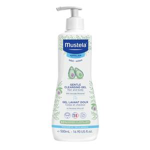 lot 4501 image: Mustela Gentle Cleansing Gel - Baby Wash for Delicate Skin and Hair - Newborn-Safe Cleanser - Crafted with Natural Avocado Perseose - 1 or 2-Pack - Various Sizes