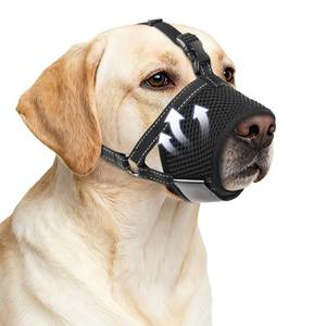 lot 6005 image: SuplutuX Dog Muzzle for Large Dogs, Soft Mesh Muzzle to Prevent Biting & Barking, Secure and Breathable for Training, Grooming, and Vet Visits, L 7.1-9.4