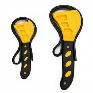 lot 6018 image: EMSTAR 2PCS Adjustable Strap Wrench Set, 25 & 20 Non-Slip Rubber Belt Wrench, Jar Opener for Weak Hands, Oil Filter, Shower Head, Plumbing Tools