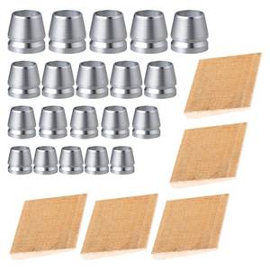 lot 6042 image: 25 Pcs Safety Round Handle Wedges Wooden wedges Axe Hand Metal Wedge Hammer Handle Steel Wedge Mauls Handle Wedge Kit for Axe Claw Hammer Sledge (0.310.390.470.55 Inch)