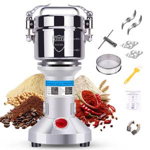 lot 9470 image: Greatrue 550g Electric Grain Mill Grinder, 304 Stainless Steel Flour Mill, 2000W High Speed Spice Grinder, Electric Grain Mill for Dry Wheat, Oats, Corn, Pepper and Coffee Beans