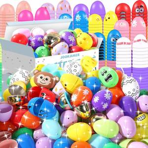 lot 11120 image: Jookamar 500PCS Fillable Plastic Easter Eggs, Empty Easter Eggs for Egg Hunt, Party Favors, Basket Stuffers, Classroom Prizes, Holiday Decorations