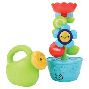 lot 11138 image: Nuby Flow N Grow Garden Bath Toy with Flower and Watering Can - Baby Bath Toy for Boys and Girls 18 Months - Toddler Bath Suction Cup Toy Attaches to Shower Wall
