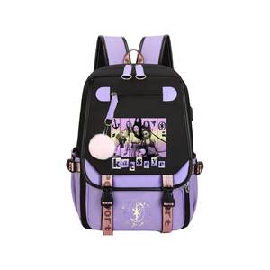 lot 11142 image: BTLYUIOAPE Katseye Backpack Katseye Merch Campus Bag Lightweight Travel New Semester Gifts Korea Pop Backpack For Fans