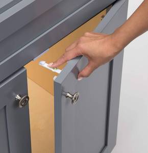 lot 11147 image: Safety 1st Adhesive Cabinet 8 Piece Latch, White