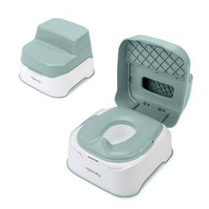 lot 11170 image: Ingenuity Prepare to Potty 3-in-1 System - Potty Training Toilet, Topper, Step Stool, Easy Setup, for Toddlers Ages 18 Months
