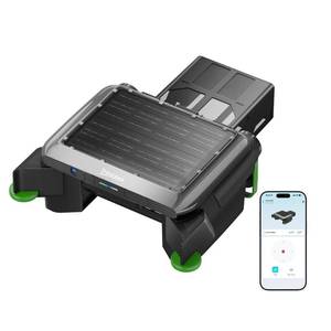 lot 11204 image: Solar Powered Pool Skimmer Robotic, Automatic Pool Surface Cleaner with APP Support, 247 Continuous Cleaning, Dual Charging Modes, Twin Salt Chlorine Tolerant Motors, Ideal for All Swimming Pool