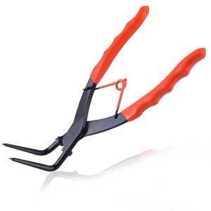 lot 12012 image: LEONTOOL Internal Master Cylinder Snap Ring Pliers 90 Degree Long Nose Pliers Heavy Duty Retaining Ring Plier with PVC Handle, Bent Lock Circlip Plier Internal Ring Remover for Trucks Motorcycles Cars