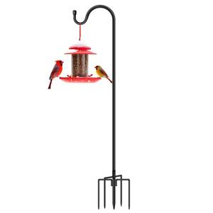lot 12020 image: GATSUNS Shepherds Hooks for Outdoor 48 Inch Garden Bird Feeder Pole with 5 Prongs Base Adjustable for Hanging Flower Basket Plant Pot Solar Lantern Light Wind Chime Hanger for Wedding Decor 1 Pack