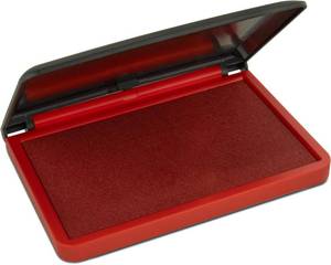 lot 12034 image: MaxMark Large Red Stamp Pad - 2-34 by 4-14 - Premium Quality Felt Pad