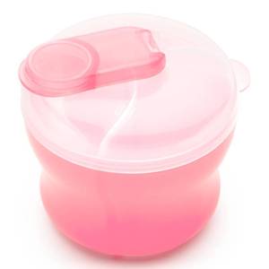 lot 12082 image: Munchkin Formula Dispenser for Baby Bottle Feeding On The Go, Easy-Pour Spout for Powdered Formula & Cereal, 3 Compartments, 9 Ounce, Pink