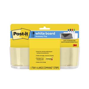 lot 12089 image: Post-it Dry Erase Accessory Tray, 1 Accessory Tray, 4 Strips