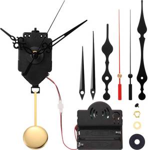 lot 12103 image: Hicarer Quartz Pendulum Trigger Clock Movement Chime Westminster Melody Mechanism Clock Kit with 3 Pairs of Hands