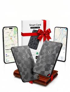 lot 12108 image: (2 Pack) 2026 Wallet Tracker Card (iOS and Android) Slim Tracking Card, 6-12 Years Battery Bluetooth Smart Card, Work with Apple Find My & Google Find Hub, GPS Locator for Passports, Keys, Backpack