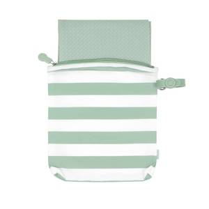 lot 12117 image: Ubbi On-The-Go Changing Baby Mat with Carrying Bag, Soft and Comfortable Diaper Bag Accessory Must Have for Newborns, Easy to Clean, Portable Changing Pad, Sage Green