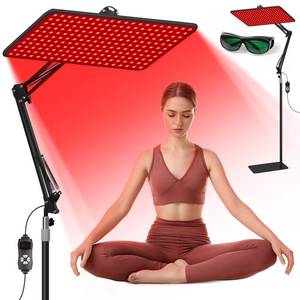 BEICHEN Red Light Therapy for Body and Face, 660nm 850nm 940nm Infrared Redlight-Therapy Lamp Device with Large Panel and Stable Stand at Home, Idea Gift for Women Wife Mom Sister Girlfriend (L)