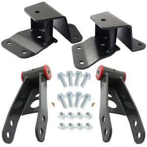 lot 13197 image: GDYDI 4 Drop Shackles and Hangers Kit for 1988-1998 Chevy GMC C1500 2WD Lowering Set
