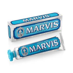 lot 14121 image: Marvis Aquatic Mint Toothpaste, 3.8 oz