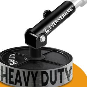 lot 14128 image: EVERSTRONG Elite Heavy Duty T-Bar Row Olympic Bars - Landmine Attachment for Barbell Workouts - Robust Steel Base for Home and Gym Fitness - Designed for 2-inch Olympic Barbell