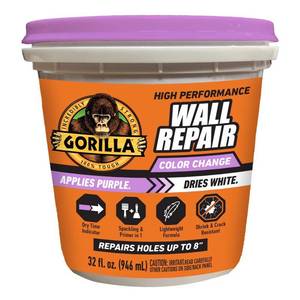 lot 14161 image: Gorilla 1039121 32 fl oz Ready to Use Pink Spackling & Patching Compound