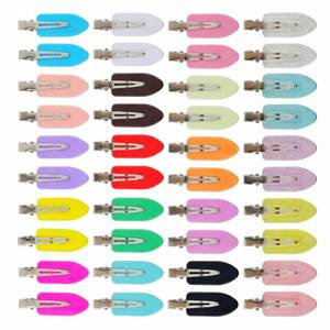 lot 14191 image: Creaseless Hair Clips for Women Styling 40Pcs Getting Ready No Crease Hair Clips for Bangs Setting No Bend Dent Makeup Clip Application Skincare Clip (Multicolor)