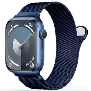lot 14214 image: Stainless Steel Milanese Loop Compatible with Apple Watch Bands 46mm 44mm 45mm 49mm 38mm 40mm 41mm men and women, Magnetic Clasp Replacement for iWatch Ultra Series 11 10 9 8 7 SE 6 5 4 3 2 1