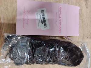lot 14215 image: Premium Quality Dark Brown Hair Extensions
