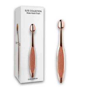 lot 14219 image: Artis Elite Oval Brush 4 - Rose Gold, 1 Pc Makeup Brush