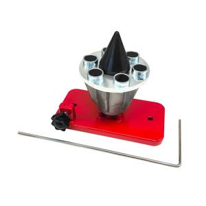 lot 14224 image: LAMBIS Lawn Mower Blade Balancer,Blade Balancer for Many Types of Mower Blade��Magnetic Wall Mount, 42-047, Red