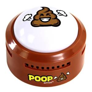 lot 14234 image: Talkie Toys Products Poop Button - Lights Up and Plays 20 Funny Fart Sounds - Fun Prank & Gag Gift - Funny Gift & Stocking Stuffer