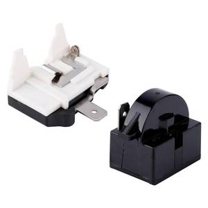 lot 14241 image: QP2-4.7 Starter Relay, 1 Pin Refrigerator Starter Relay with 6750C-0005P Refrigerator Overload Protector Relay Replacement Parts for LG Mini Fridges Coolers Refrigerator Compressor