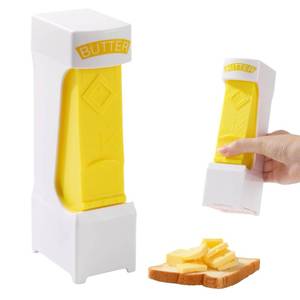 lot 14243 image: Portable One-Click Butter Cutter,Butter Cutter Slicer With Stainless Steel Blade,Butter Slicer Cutter And Keeper,Butter Dispenser,Butter Cutter For Baking For Butter Squares, Bread, Cheese
