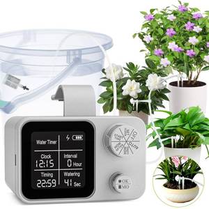 lot 14257 image: Automatic Plant Waterer Indoor Plant Watering Devices System, Self Drip Irrigation System Kit for Indoor Outdoor Garden, Adjustable Drippers, Water 15 Plants