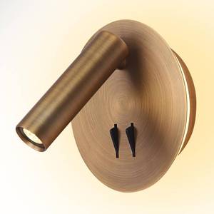 lot 14263 image: Wall Mount Reading Light for Bed, Backlight Night Wall Lamp, Hardwired Sconce with Switch, Adjustable Wall Sconce Surface Mount Book Reading Lamp,LED Wall Lighting for Bedroom Bedside Lamps (Bronze)