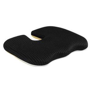 lot 19459 image: Gooo&Ma Office Chair Cushion - Air Fiber Seat Cushion for Tailbone Pain Relief, Breathable Cooling U-Shape Desk Chair Pad for Car & Gaming, Ergonomic Memory Foam Alternative Washable(Black)
