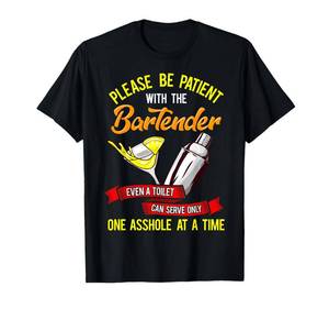 lot 20035 image: Bartender Bar Owner Funny Bartending Gift T-Shirt Large