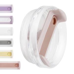 lot 20049 image: Themuseshome 40 OZ Tumbler Lid Replacement Fit for Stanley CupCost-effective replacement lids for damaged or lost Stanley cup accessoriesBPA-Free1 Trial Kit(Rose Quartz,Transparent)