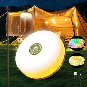 lot 20052 image: Camping String Lights,Camping Essentials Gear 32.8FT Lamp Lights Waterproof, 4 in 1 Outdoor String Lights with 8 Modes for Awn Tent Yard Garden Hiking Travel Decoration and Holiday Christmas Gift
