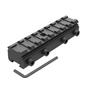lot 20054 image: TPO 11mm to 20mm Dovetail to Picatinny Adapter Mount, Low Profile Dovetail to Picatinny Rail Adapter 38 to 78 Picatinny Rail Riser Mount (DV11-8)
