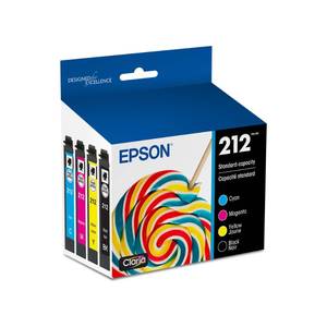 lot 20077 image: EPSON 212 Claria Ink Standard Capacity Black & Color Cartridge Combo Pack (T212120-BCS) Works with WorkForce WF-2830, 2850 and Expression XP-4100, 4105
