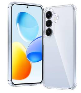 lot 20100 image: FNTCASE for Samsung Galaxy S25-Plus Case Military Grade Drop Protection Anti Yellowing Cell Phone Cover - Rugged Shockproof Protective Bumper Transparent Cases(Clear)