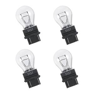 lot 20110 image: DUSCOKE 3157 Car Halogen Light Bulb, 12V P275W Automotive BrakeReverseTailTurn SignalSide Marker Light Replacement, Universal Long-Life Miniature Bulb for Cars Trucks SUVs (White-4PCS)