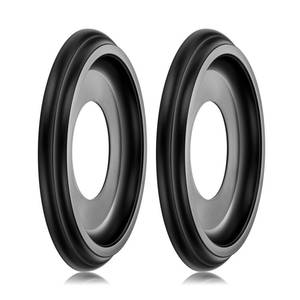lot 20125 image: 2 Packs Molded Nylon Ceiling Medallion for Light Fixtures and Ceiling Fans,9.8OD x 4ID x 0.94P (Fits Canopies up to7-14) (Black)
