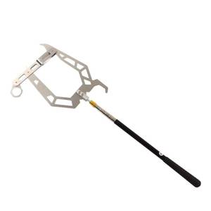lot 20158 image: Boat Hook for Docking, Stainless Steel Dock Hook, U Type Threader Dock Hook Cable Wire Guider Ship Parking Tool with Telescopic Rod for Secure Boat Parking at Marinas and Docks