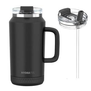 lot 1846 image: Hydraful 64 oz Tumbler with Handle and Straw - 100% Leak-Proof - Insulated Cup Reusable Stainless Steel Large Water Bottle Travel Mug for Gym, Hiking, and Camping - Gifts for Women Men Him Her